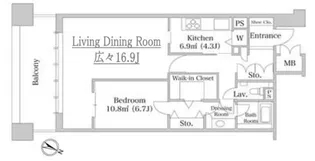 東京都中央区日本橋箱崎町【マンション】の間取り