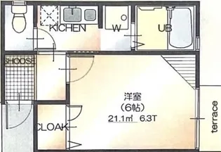 CROSS【2階】の間取り