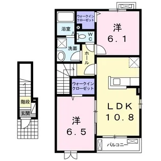 プラシードC【2階】の間取り