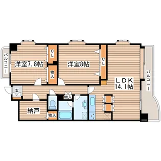Sole高玉【3階】の間取り
