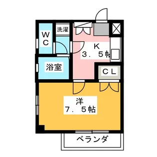 ヴェール東山元町【1階】の間取り