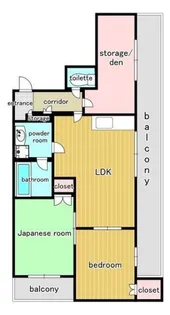 プランドール【4階】の間取り