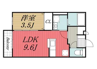 千葉県市原市五井【アパート】の間取り