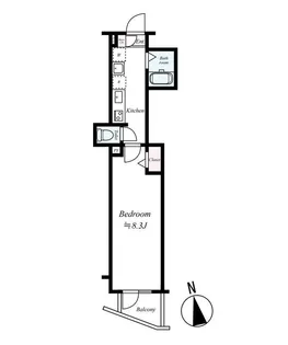 TRADIS NIPPORI.S【6階】の間取り