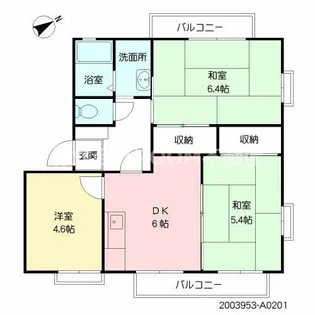 フラワーハイツ【2階】の間取り