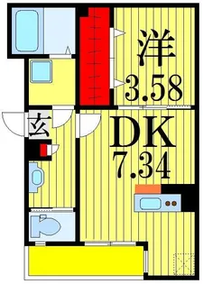 クレア船橋【3階】の間取り