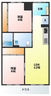 神奈川県小田原市上曽我【マンション】の間取り