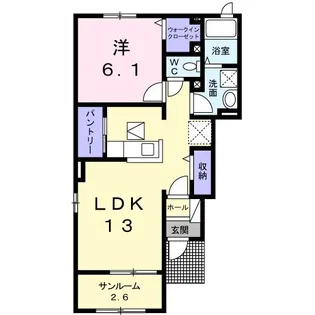 ピュアライヴIXB【1階】の間取り