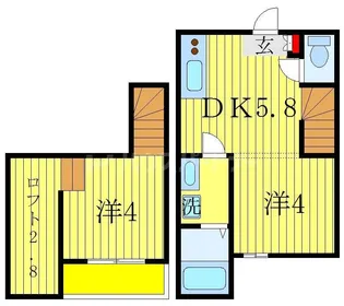 io(イオ)【2階】の間取り