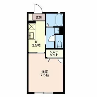 ルミエールK【1階】の間取り