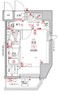 クレイシア横浜NORTH【10階】の間取り