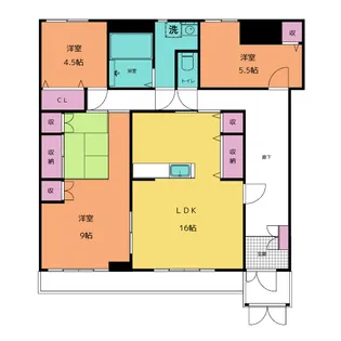 ニューハイツ【1階】の間取り