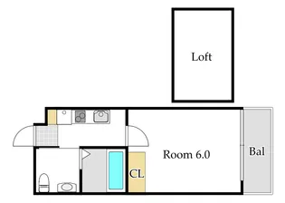 Blue.Residence浜【2階】の間取り