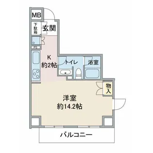 ユニーブル恵比寿【4階】の間取り