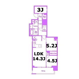 リビオメゾン横濱大通り公園【3階】の間取り