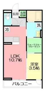 ルミエール本厚木【2階】の間取り