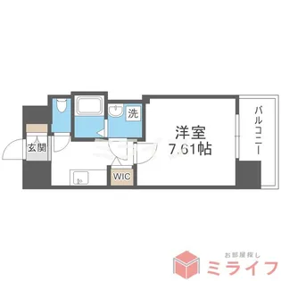 ウエンズ勝山【5階】の間取り