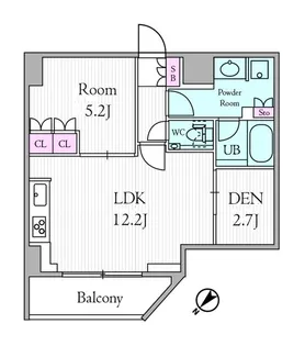 URBAN PARK GRANDE代官山【2階】の間取り