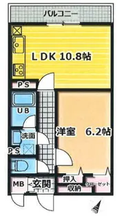 クオリアガーデン千人町【3階】の間取り