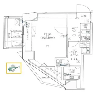 ガリシア王子神谷【2階】の間取り
