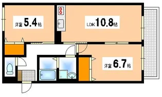 レトア井口台【1階】の間取り