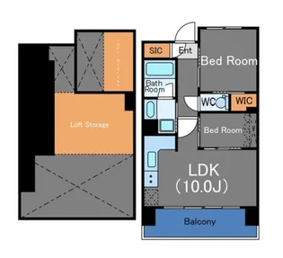 ブランシエスタ新丸子リバーフロント【13階】の間取り