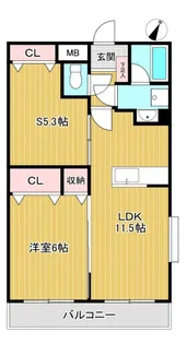 サン・シャイン141【3階】の間取り
