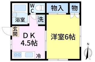 ミヤゴハイツ1【1階】の間取り