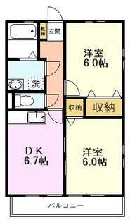 GreenLeaf恋ヶ窪【2階】の間取り