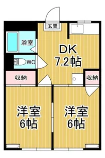 メゾン ド コションA【1階】の間取り