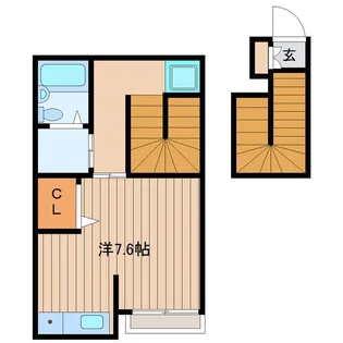 宮城県仙台市宮城野区宮城野2【アパート】の間取り