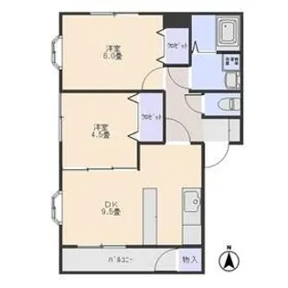 エトワールA【1階】の間取り