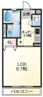 フェリス高浜【2階】の間取り