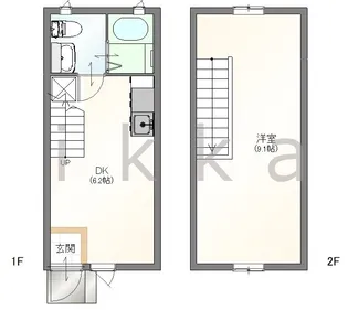 福岡県久留米市田主丸町長栖【一戸建】の間取り
