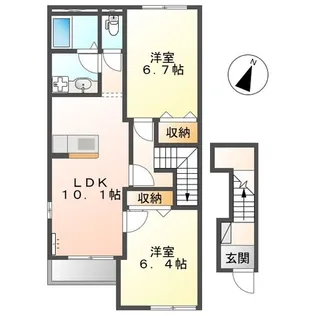 ブルー ブラン【2階】の間取り