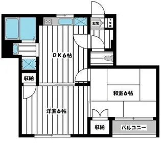 グランドール林【2階】の間取り