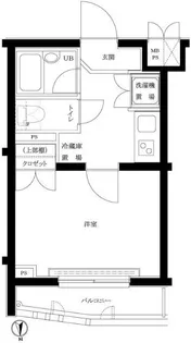 ルーブル中野坂上弐番館【4階】の間取り