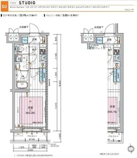 メインステージ板橋蓮根II【4階】の間取り
