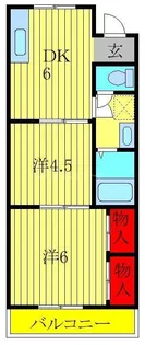 サンライズ柴崎【1階】の間取り