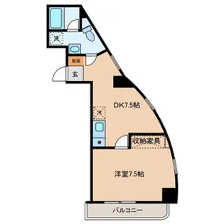 グランパパス【4階】の間取り