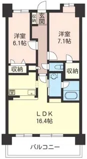 ウエストヴァレィー壱番館【3階】の間取り