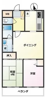 サンライズサカヤ【2階】の間取り