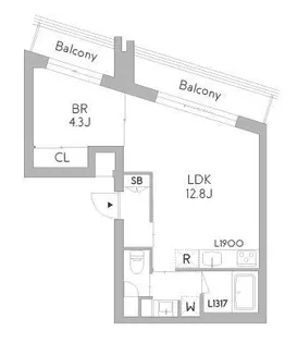 GranDuo荻窪3【2階】の間取り