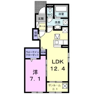 ブリーズ雨池 I【1階】の間取り