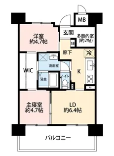 OPH枚方駅前【8階】の間取り