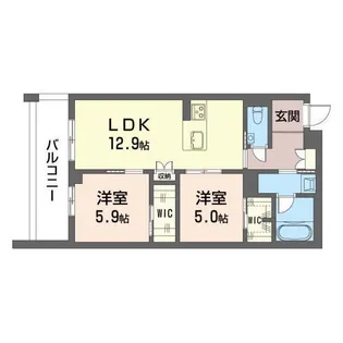 コン・フィオーレ【2階】の間取り