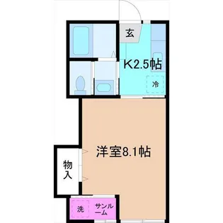 プチカレッジ8【2階】の間取り