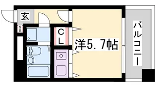 パークプラザ鷹取【6階】の間取り