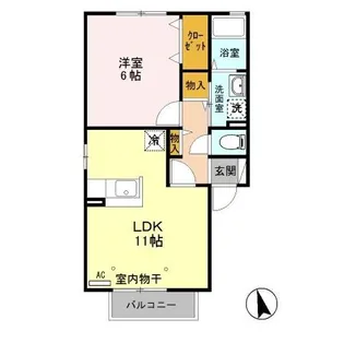 エスポワール I【2階】の間取り
