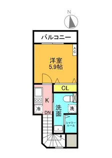 リブ・カレイド【3階】の間取り